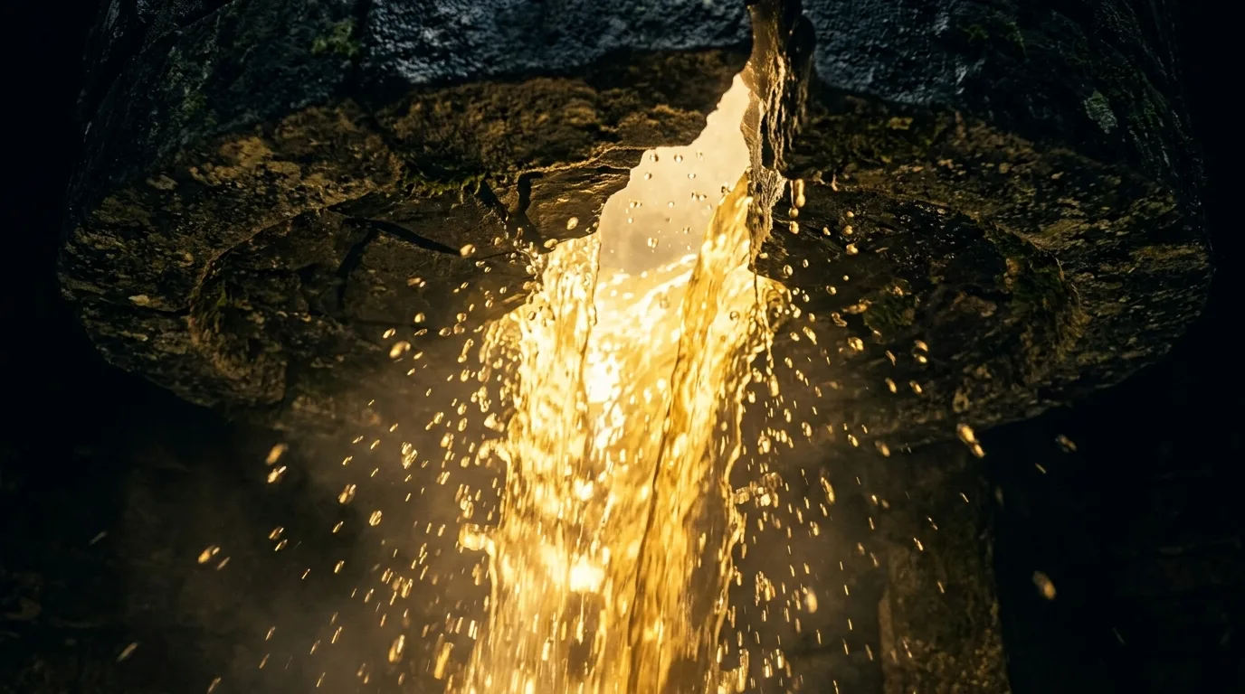 La percée — l’eau de vie qui se libère